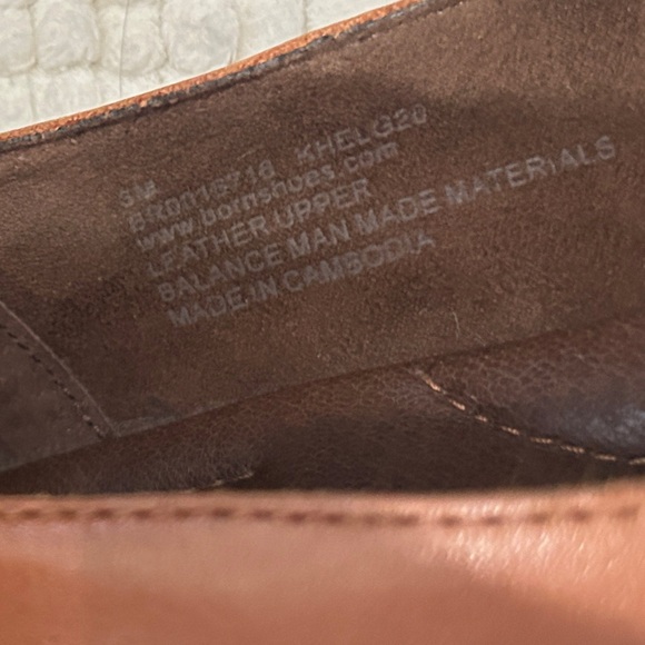 EUC Born Carrine Bow Detail Leather Slip On Loafers size 8 - Picture 12 of 15